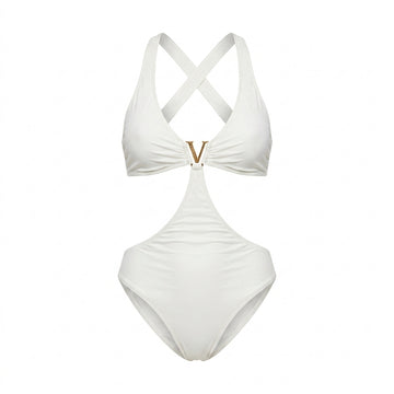 Versace swimsuit featuring a zip closure available at Lestyle Boutique Melbourne