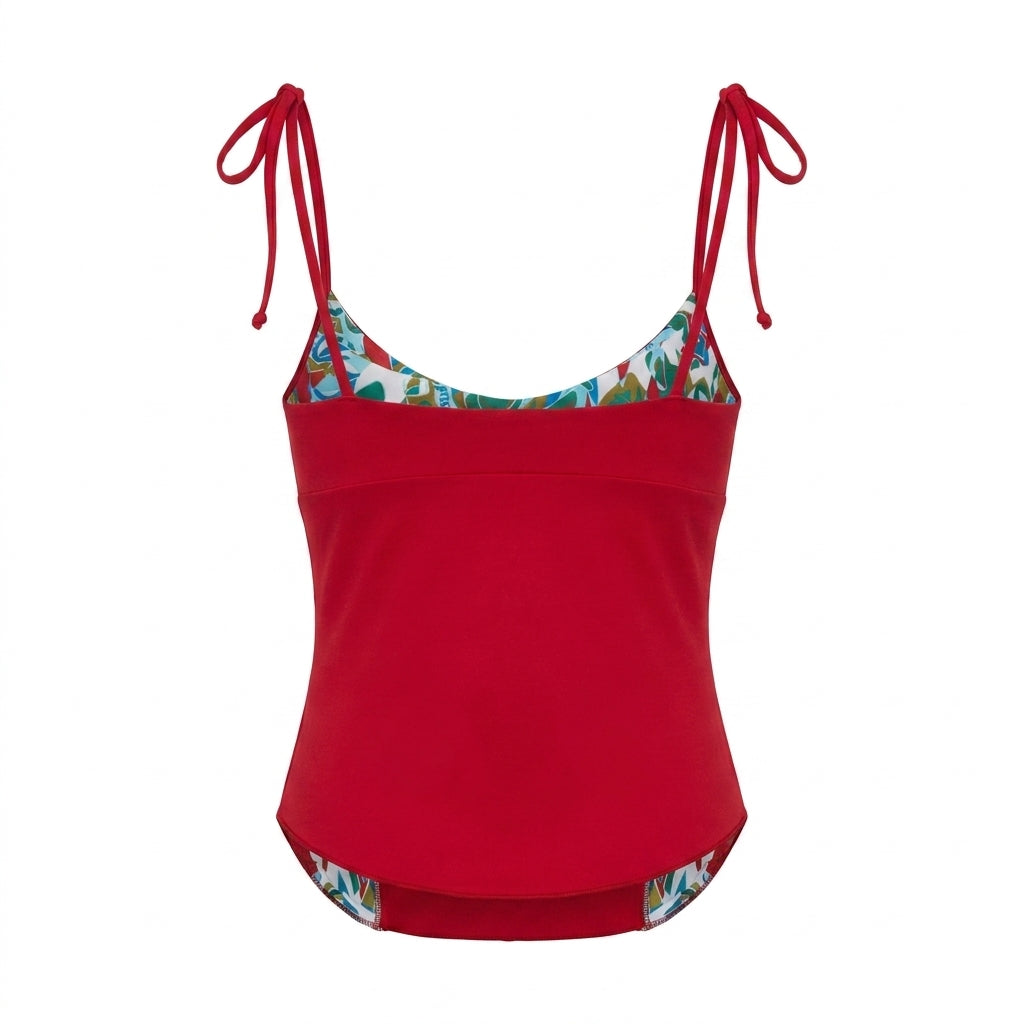 Versace swimsuit top featuring vibrant print available at Lestyle Boutique Melbourne