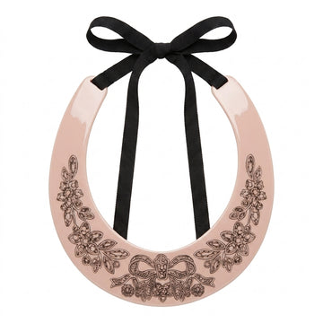 Red Valentino plastic collar featuring floral design available at Lestyle Boutique Melbourne