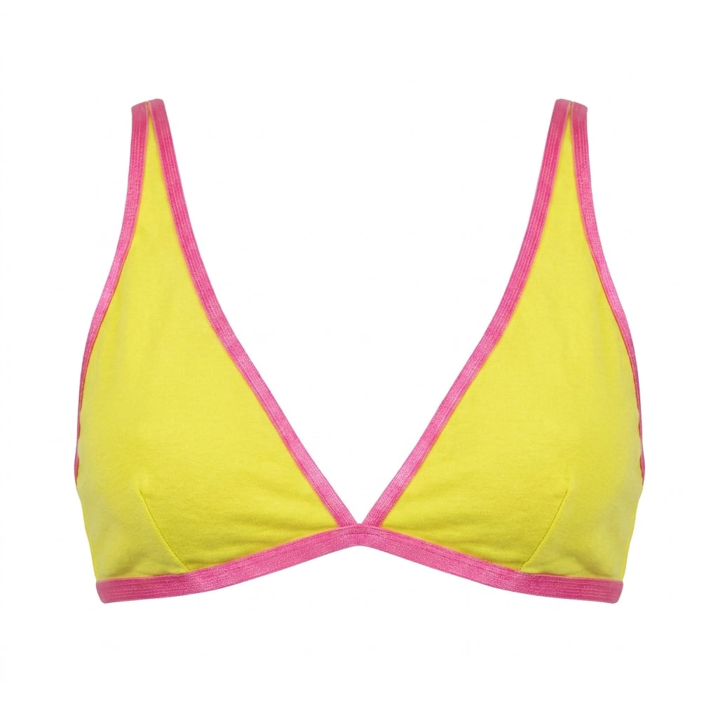 Versace bralette featuring bright yellow color available at Lestyle Boutique Melbourne