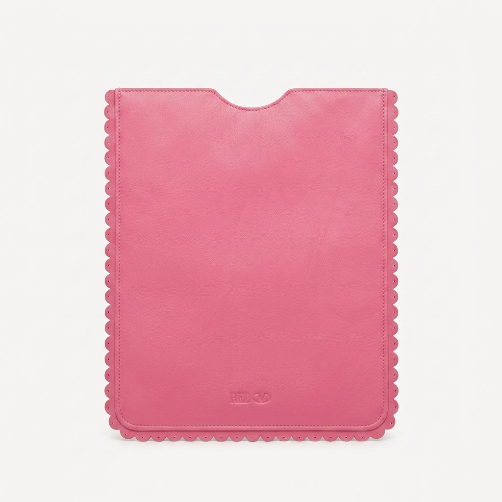 Red Valentino tablet case featuring scalloped edges available at Lestyle Boutique Melbourne