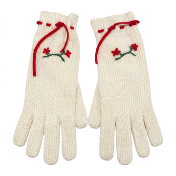 Red Valentino gloves featuring embroidered flowers available at Lestyle Boutique Melbourne