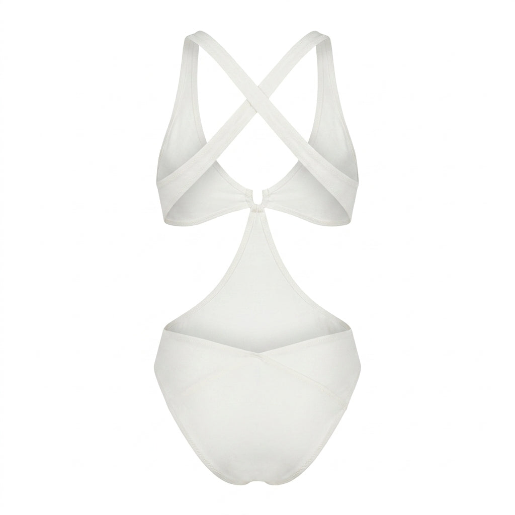 Versace swimsuit featuring a zip closure available at Lestyle Boutique Melbourne