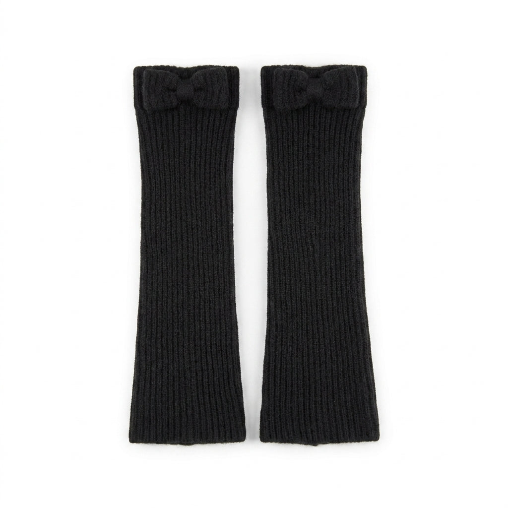 Red Valentino gloves featuring ribbed knit, available at Lestyle Boutique Melbourne