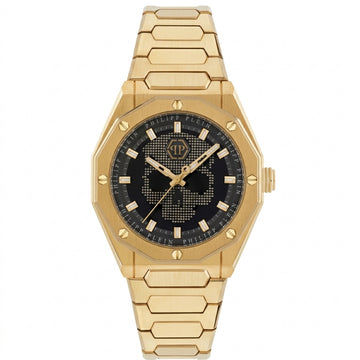 Philipp Plein Plein Deluxe watch featuring gold bracelet available at Lestyle Boutique Melbourne