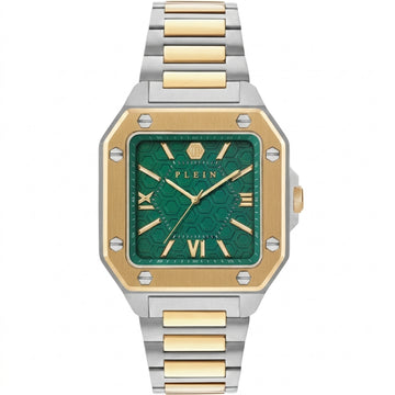 Philipp Plein bracelet watch featuring Edge 42mm green dial two tone available at Lestyle Boutique Melbourne