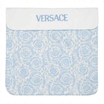 Versace kids blanket featuring a blue and white pattern available at Lestyle Boutique Melbourne