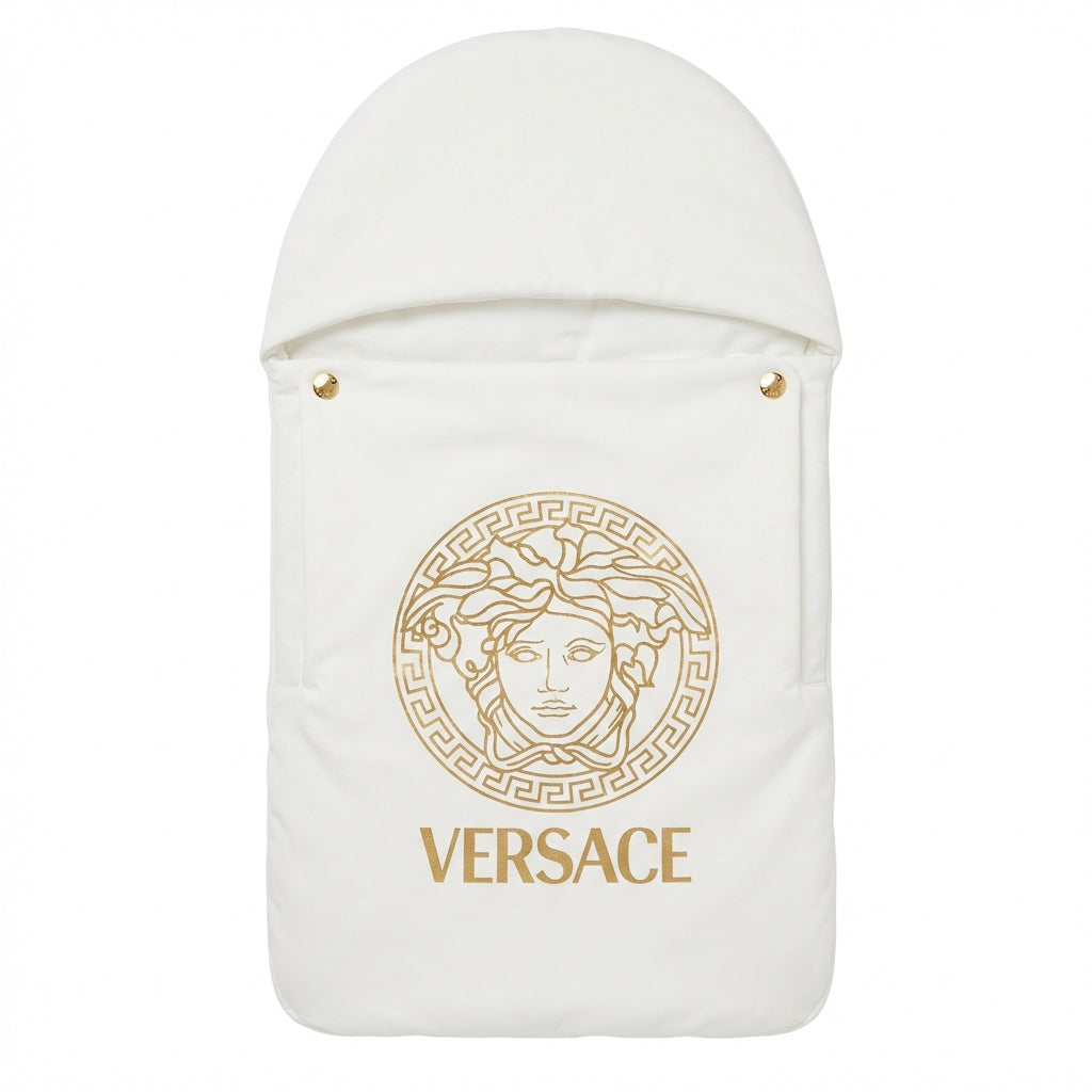 Versace baby swaddle blanket featuring Medusa logo available at Lestyle Boutique Melbourne