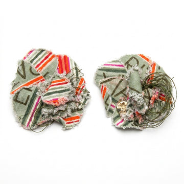 Patrizia Pepe brooch featuring textured fabric and metallic accents available at Lestyle Boutique Melbourne