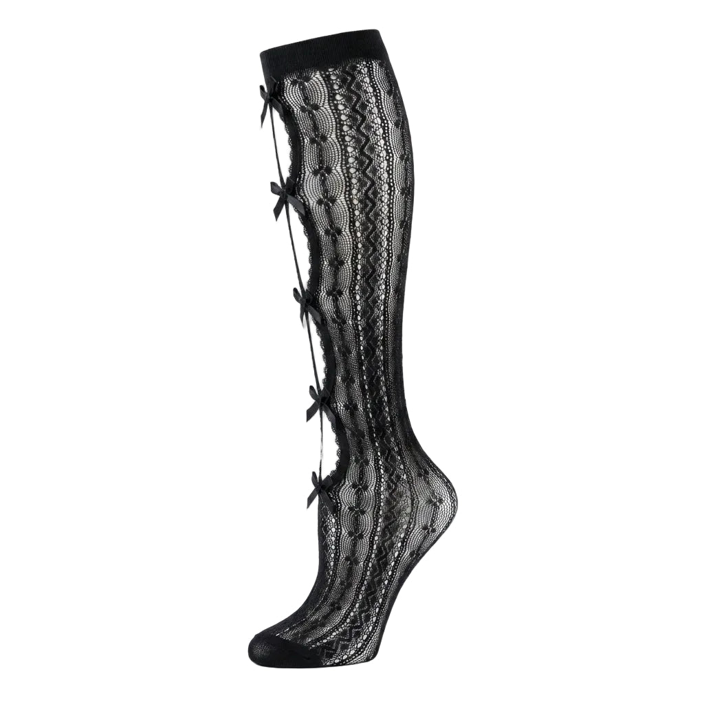 Red Valentino lace sock featuring bow details available at Lestyle Boutique Melbourne