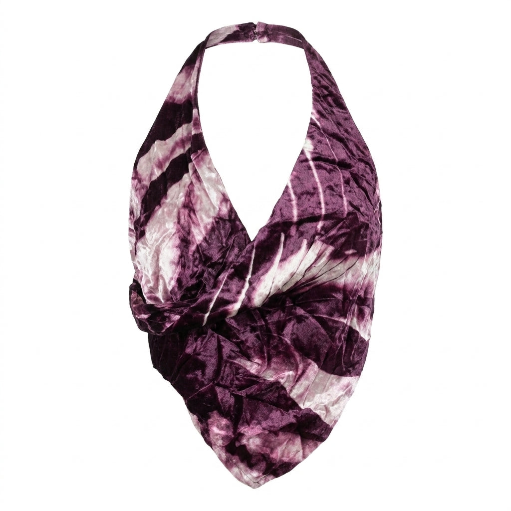 Versace top featuring a tie-dye design available at Lestyle Boutique Melbourne