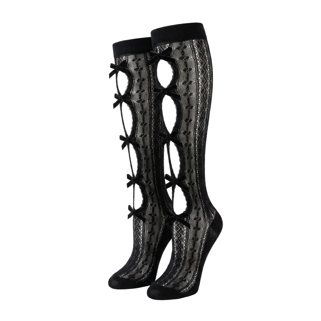 Red Valentino lace sock featuring bow details available at Lestyle Boutique Melbourne