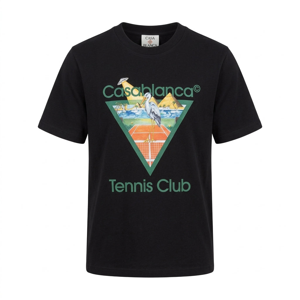 CASABLANCA T-SHIRT featuring Tennis Club graphic available at Lestyle Boutique Melbourne