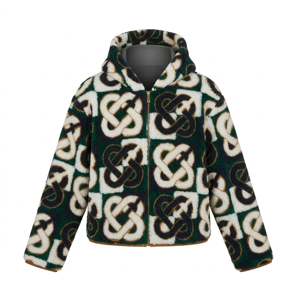 CASABLANCA hooded jacket featuring graffiti monogram available at Lestyle Boutique Melbourne
