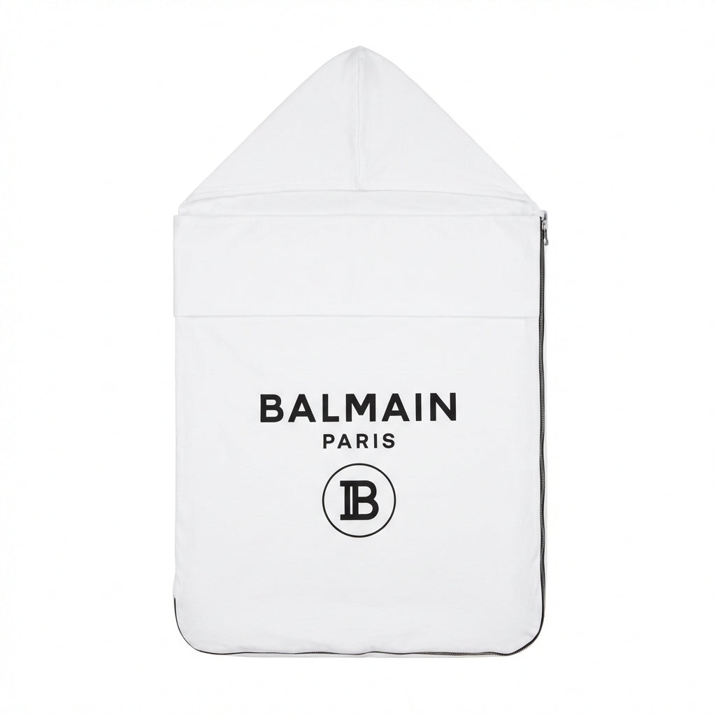 Balmain baby nest featuring logo available at Lestyle Boutique Melbourne