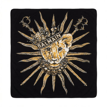 Balmain baby blanket featuring a lion and crown design available at Lestyle Boutique Melbourne