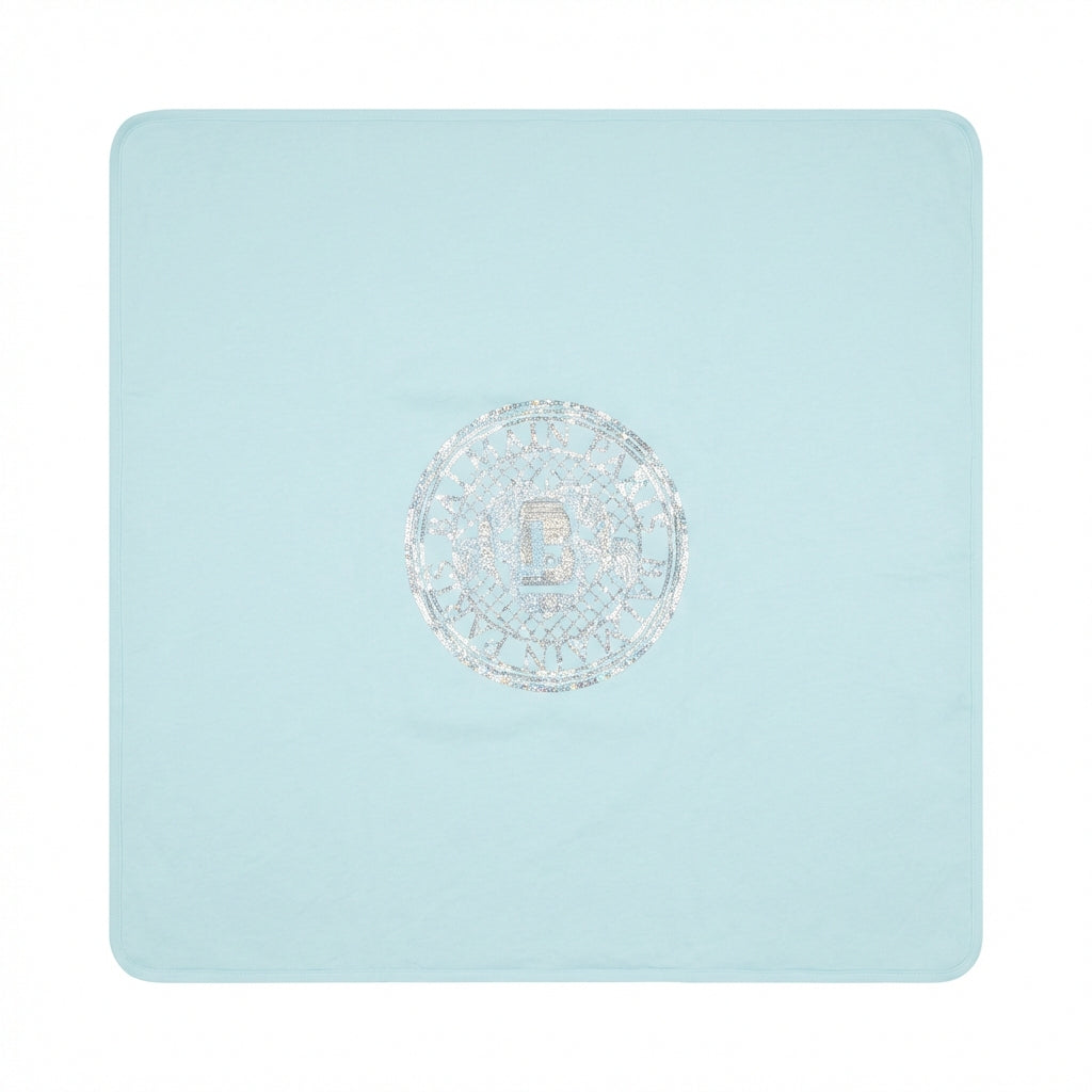 Balmain baby blanket featuring a logo available at Lestyle Boutique Melbourne