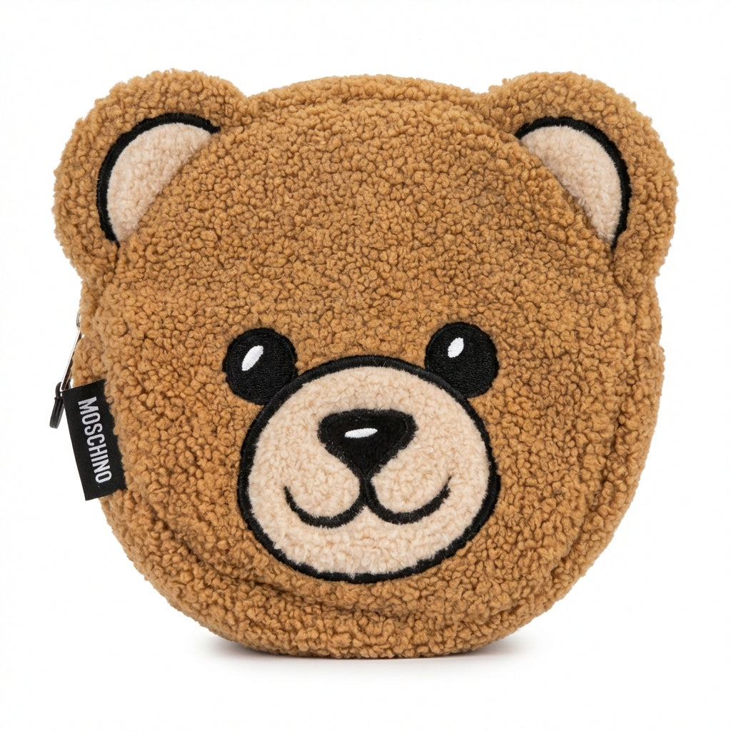 Moschino Kids backpack featuring bear face available at Lestyle Boutique Melbourne