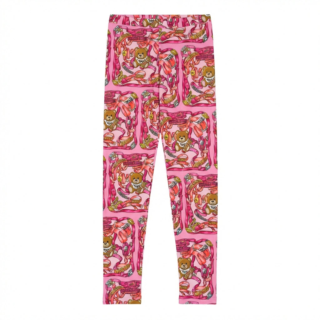 Moschino leggings featuring teddy bear print available at Lestyle Boutique Melbourne