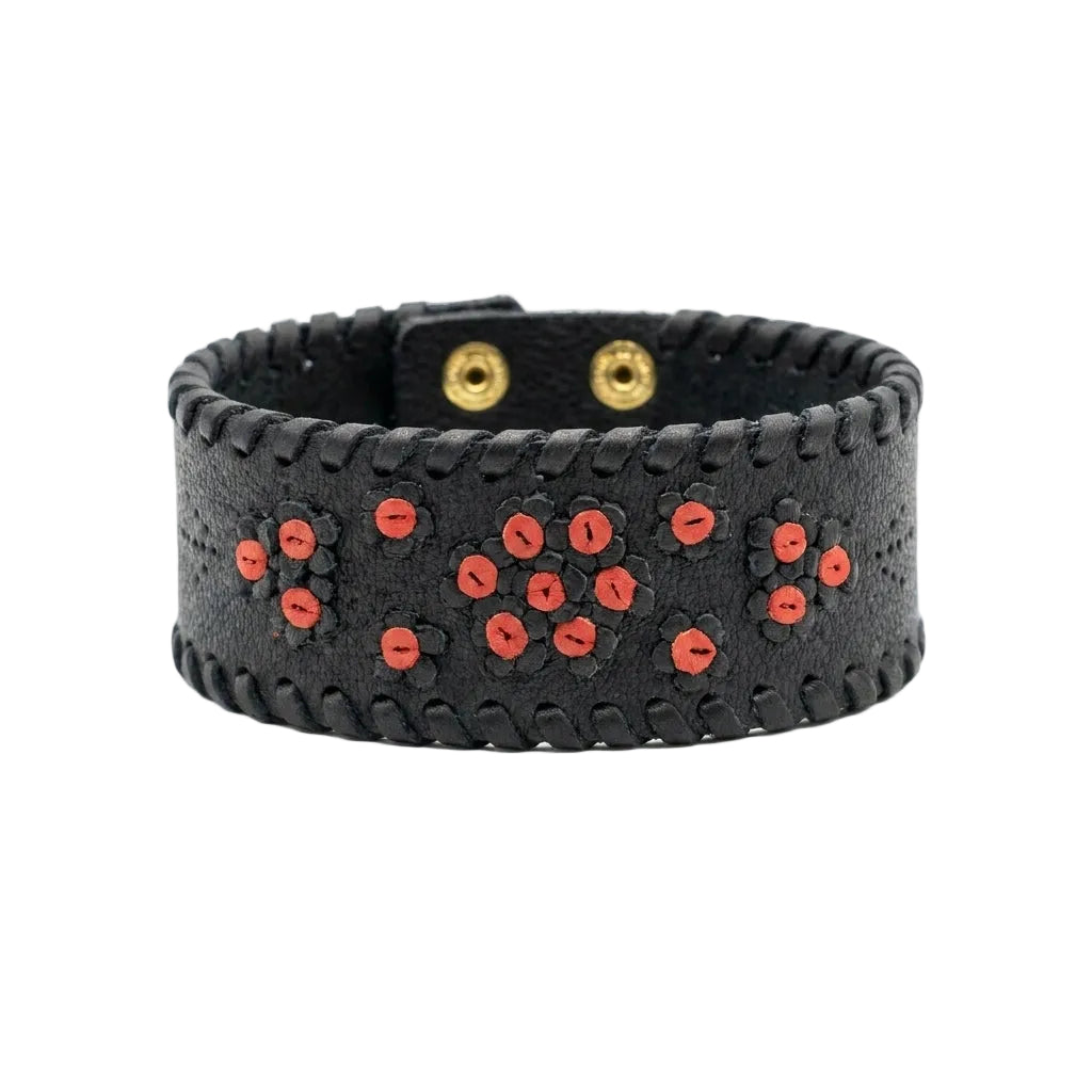 Red Valentino bracelet featuring floral leather design available at Lestyle Boutique Melbourne