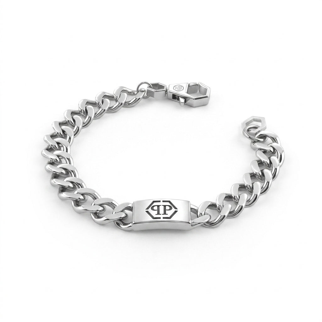 Philipp Plein bracelet featuring hexagonal lobster/carabiner clasp available at Lestyle Boutique Melbourne