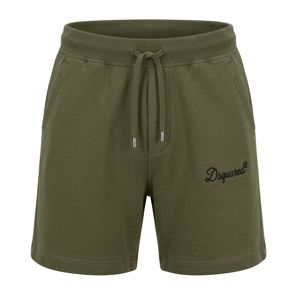 DSquared2 Signature jersey shorts featuring drawstring waist available at Lestyle Boutique Melbourne