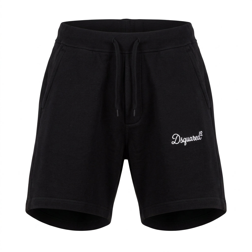 Dsquared2 Signature jersey shorts featuring logo print available at Lestyle Boutique Melbourne