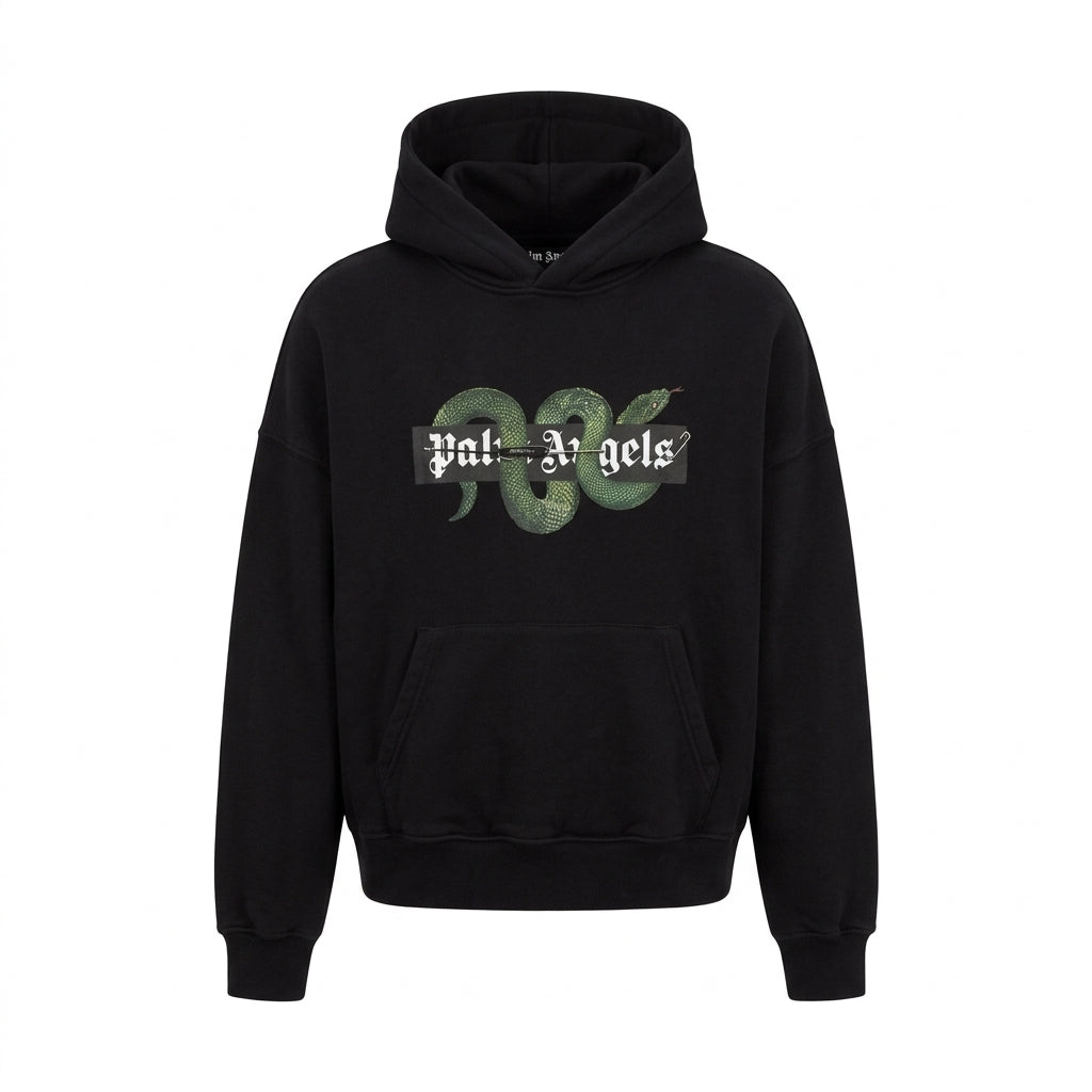 PALM ANGELS sweatshirt featuring snakes graphic available at Lestyle Boutique Melbourne