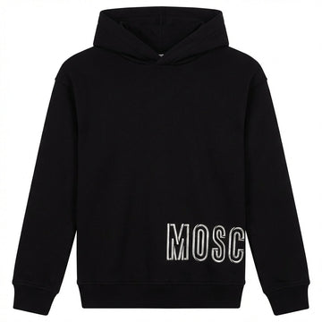 Moschino Kids hoodie featuring bold logo available at Lestyle Boutique Melbourne
