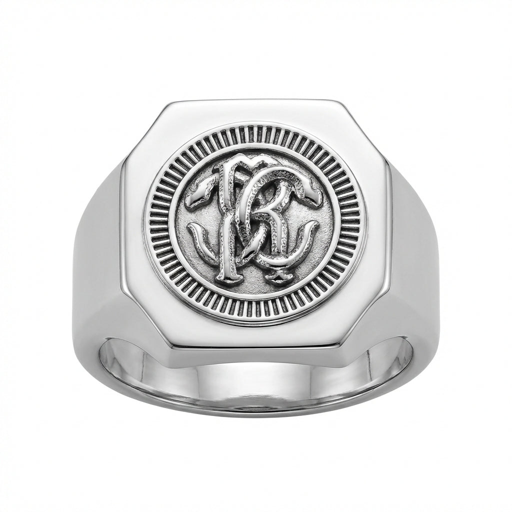 Roberto Cavalli ring featuring a detailed logo design available at Lestyle Boutique Melbourne