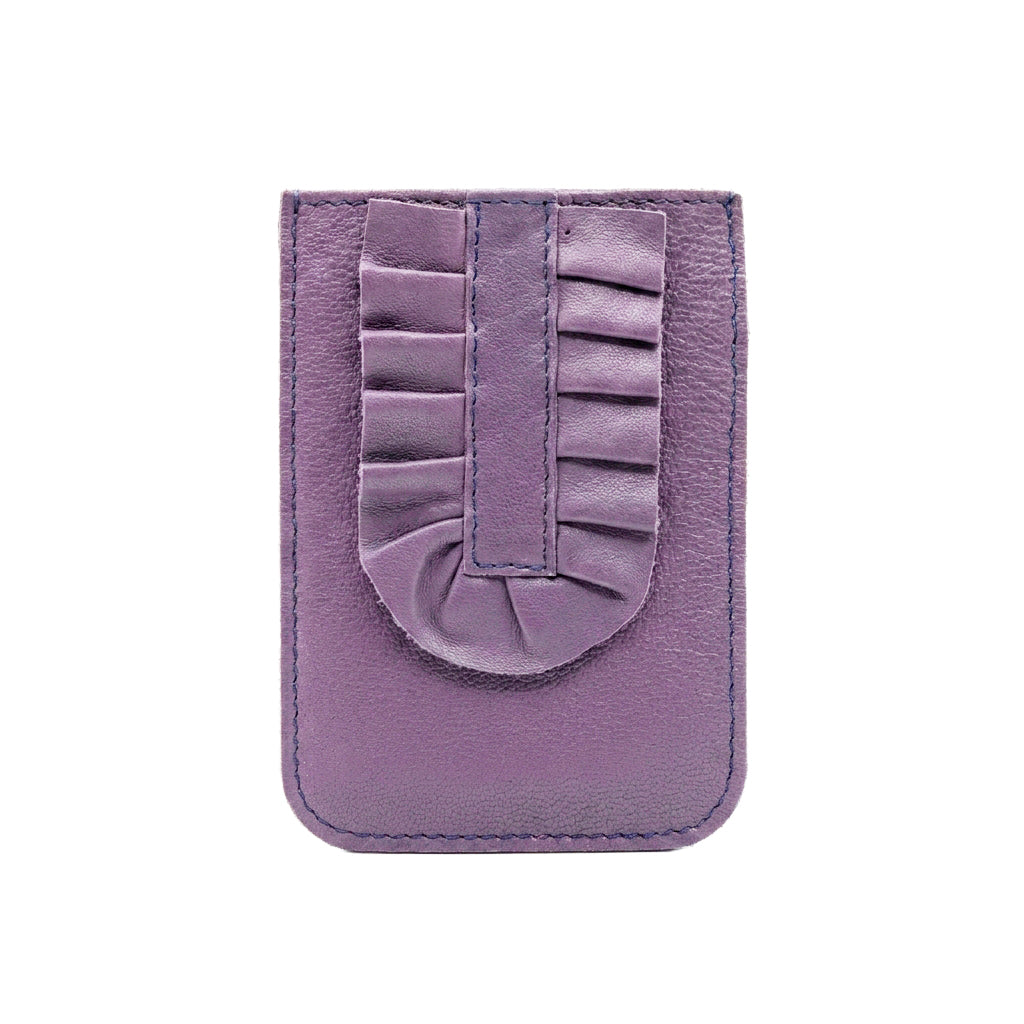 Red Valentino leather phone case featuring ruffle detail available at Lestyle Boutique Melbourne