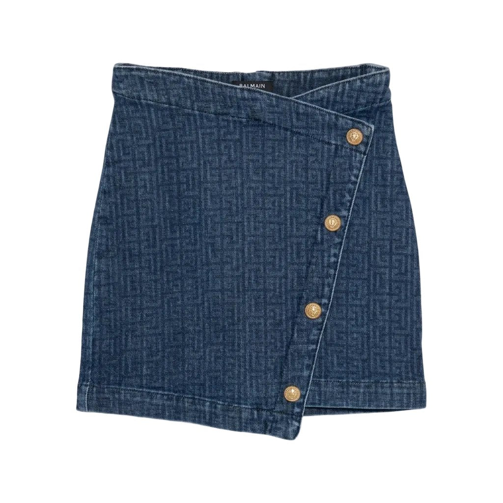 BALMAIN KIDS SKIRT featuring logo-print available at Lestyle Boutique Melbourne