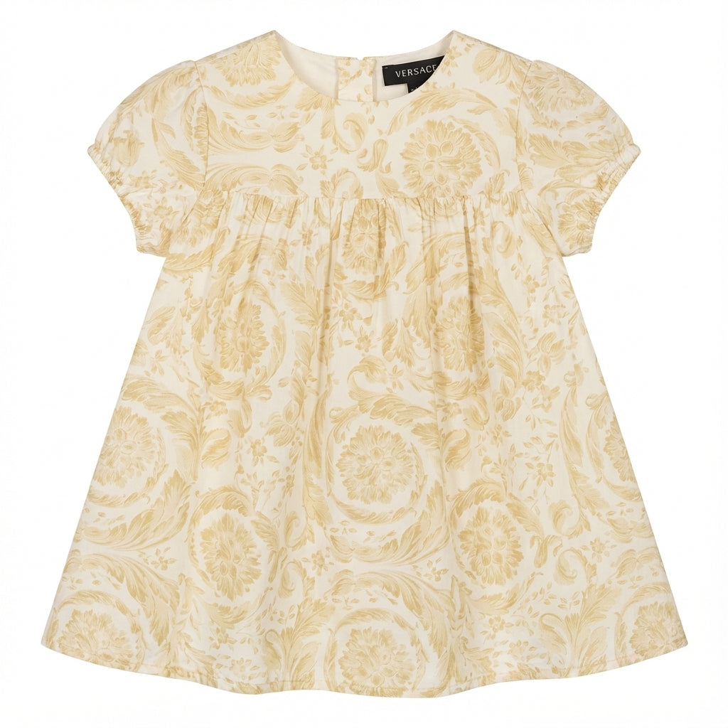 Versace dress featuring elegant floral pattern available at Lestyle Boutique Melbourne