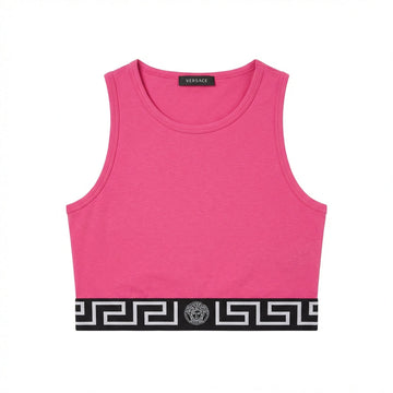 Versace women’s top featuring a bold logo waistband available at Lestyle Boutique Melbourne