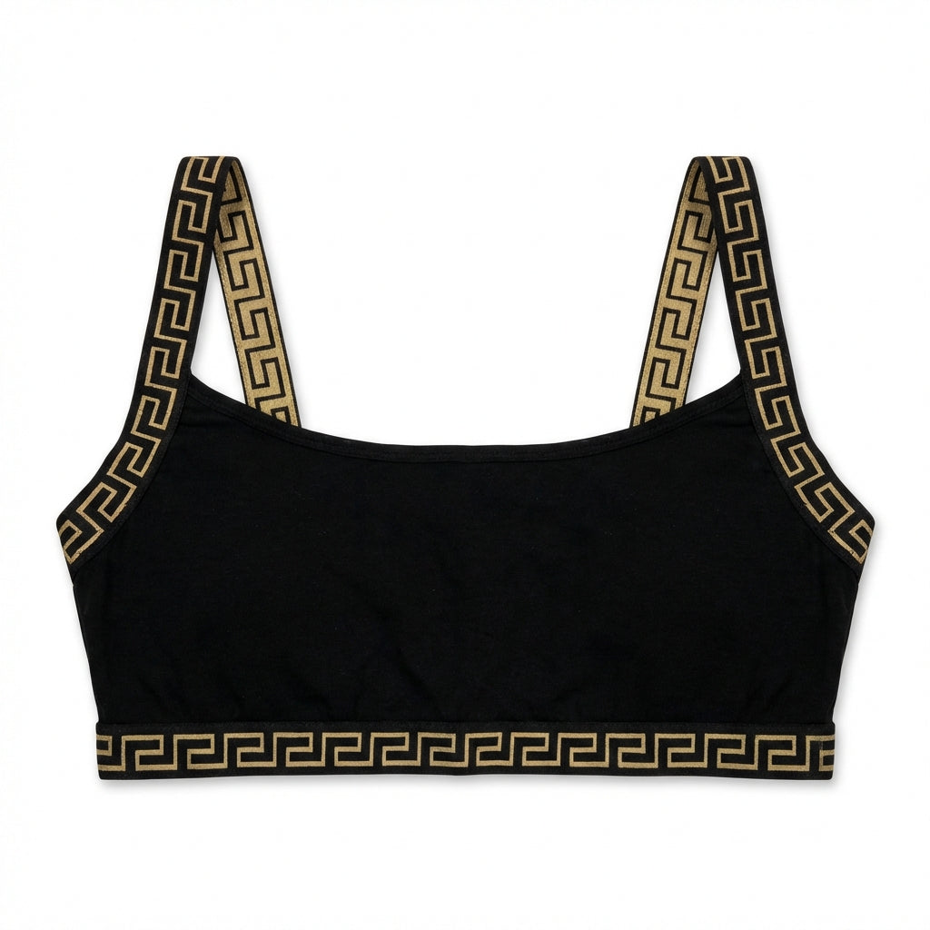 Versace women's top featuring geometric trim available at Lestyle Boutique Melbourne