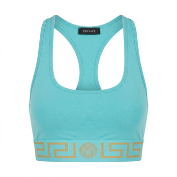 Versace women's sports bra featuring Greek key design available at Lestyle Boutique Melbourne