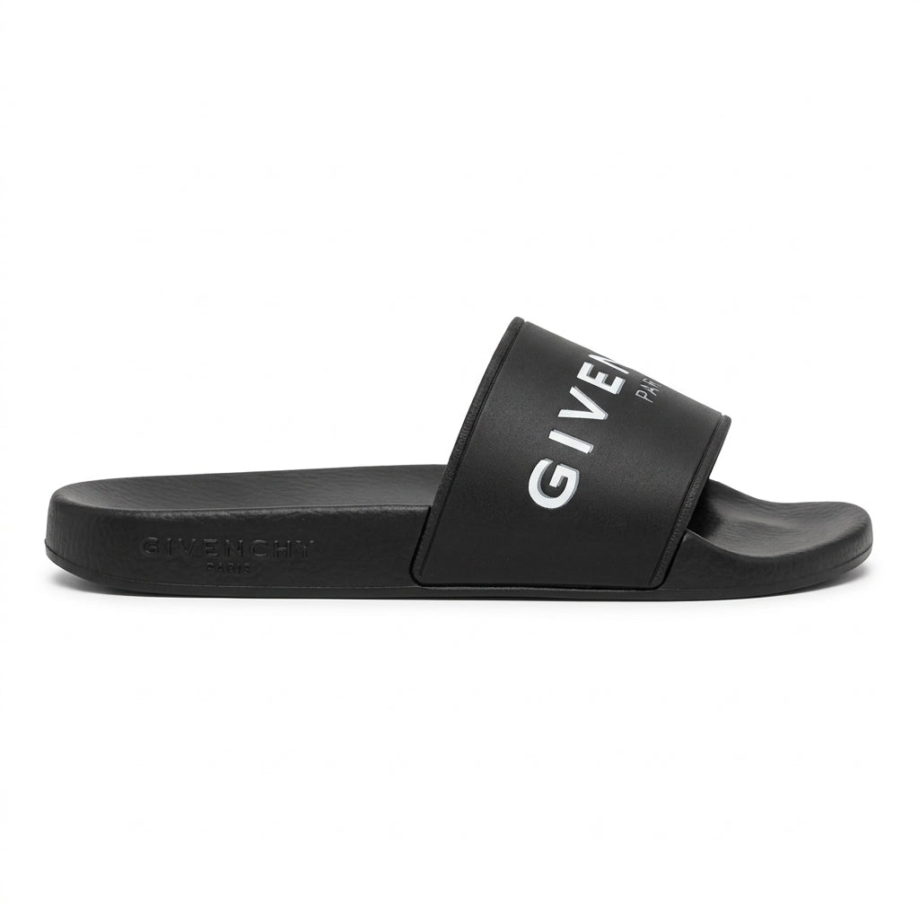 Givenchy slides featuring bold logo available at Lestyle Boutique Melbourne