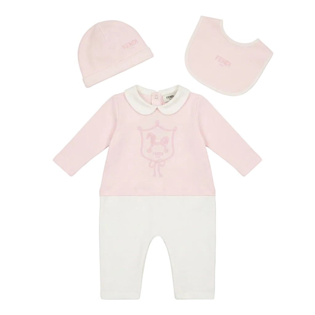 Fendi baby romper set featuring a cute design available at Lestyle Boutique Melbourne