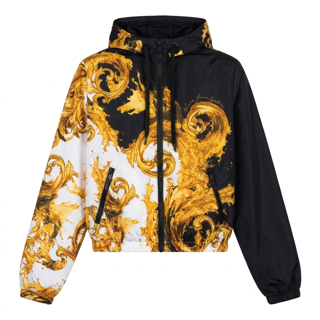 Versace Jeans Couture jacket featuring bold baroque print available at Lestyle Boutique Melbourne