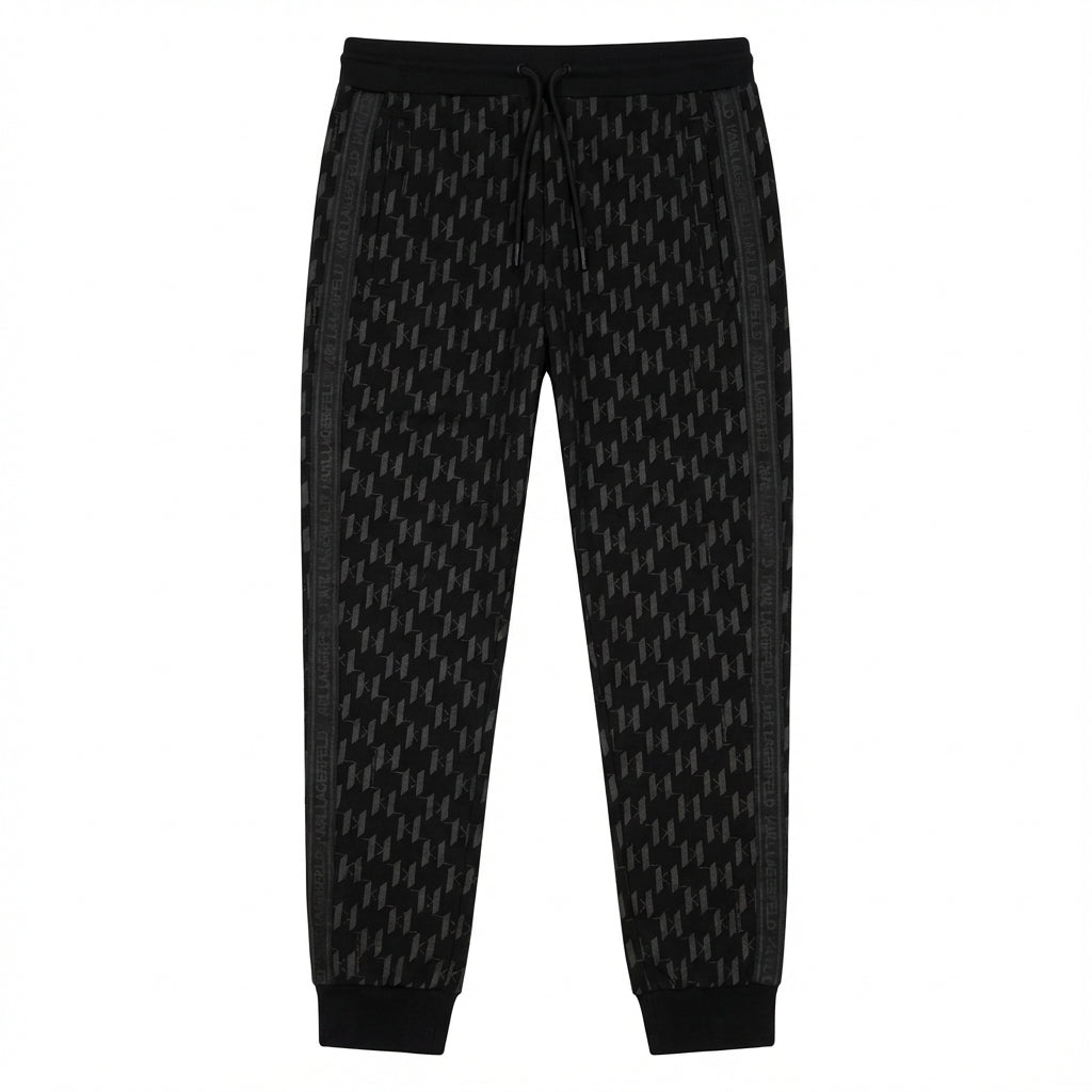 Karl Lagerfeld sweatpants featuring a stylish pattern, available at Lestyle Boutique Melbourne