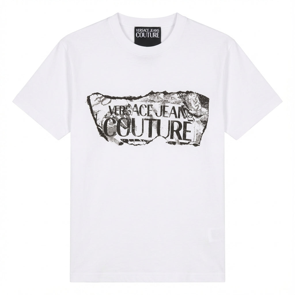 Versace Jeans Couture T-Shirt featuring bold logo print available at Lestyle Boutique Melbourne