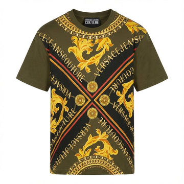 Versace Jeans Couture T-Shirt featuring bold baroque print available at Lestyle Boutique Melbourne