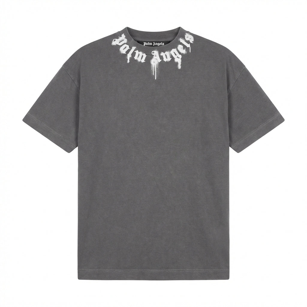 Palm Angels T-shirt featuring 'Palm Angels' logo available at Lestyle Boutique Melbourne