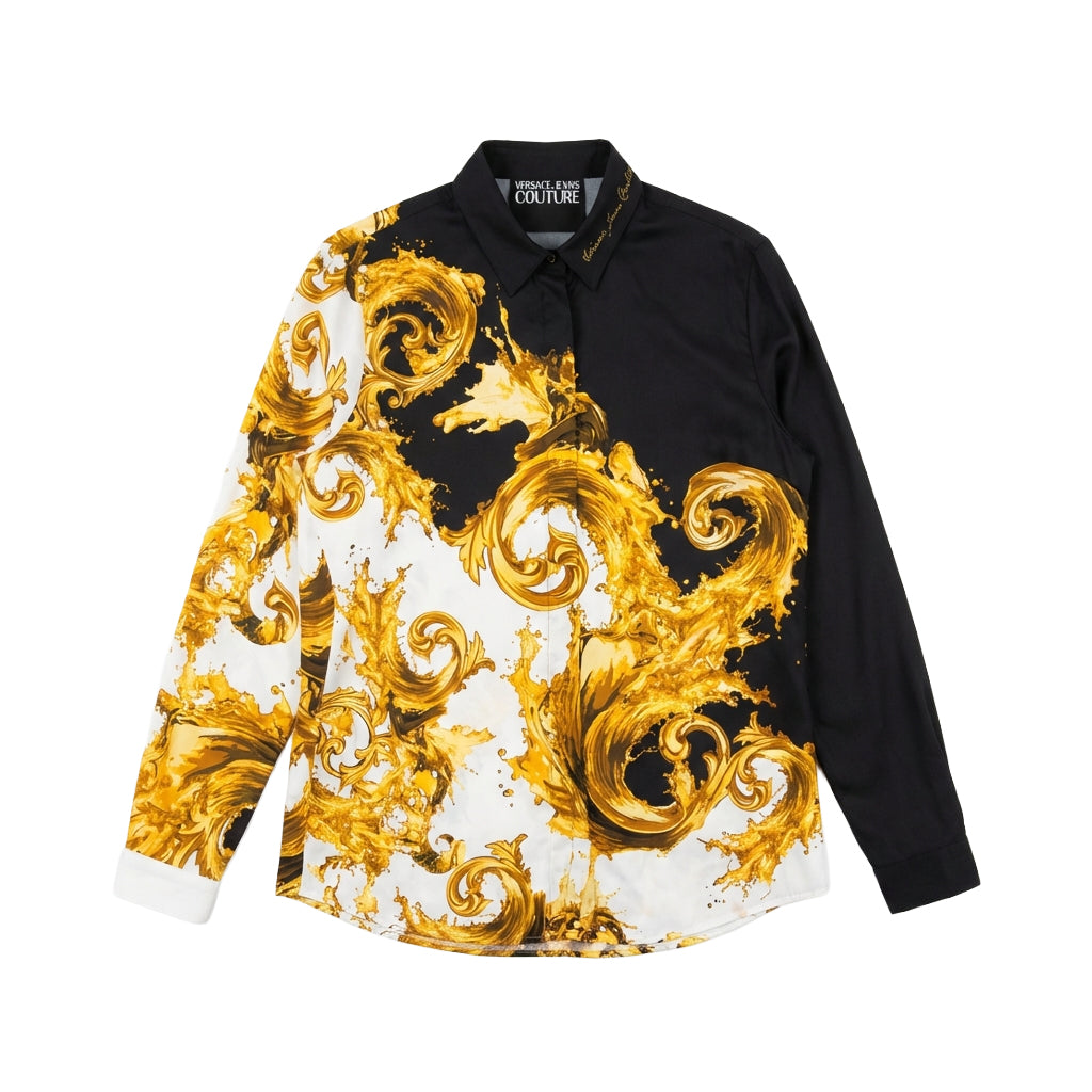 Versace Jeans Couture women's shirt featuring baroque print available at Lestyle Boutique Melbourne