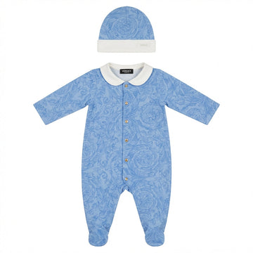 VERSACE KIDS romper and beanie featuring stylish fabric available at Lestyle Boutique Melbourne