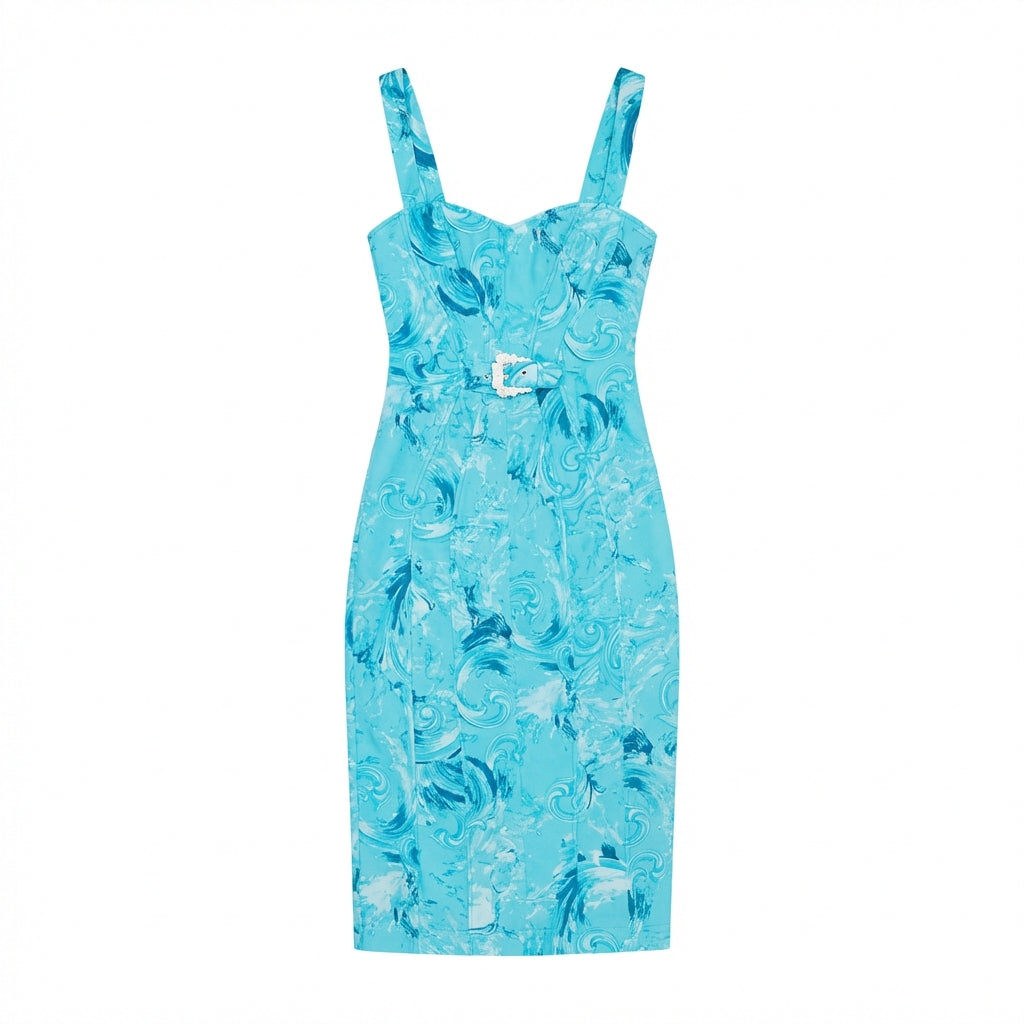 Versace Jeans Couture dress featuring a vibrant pattern available at Lestyle Boutique Melbourne