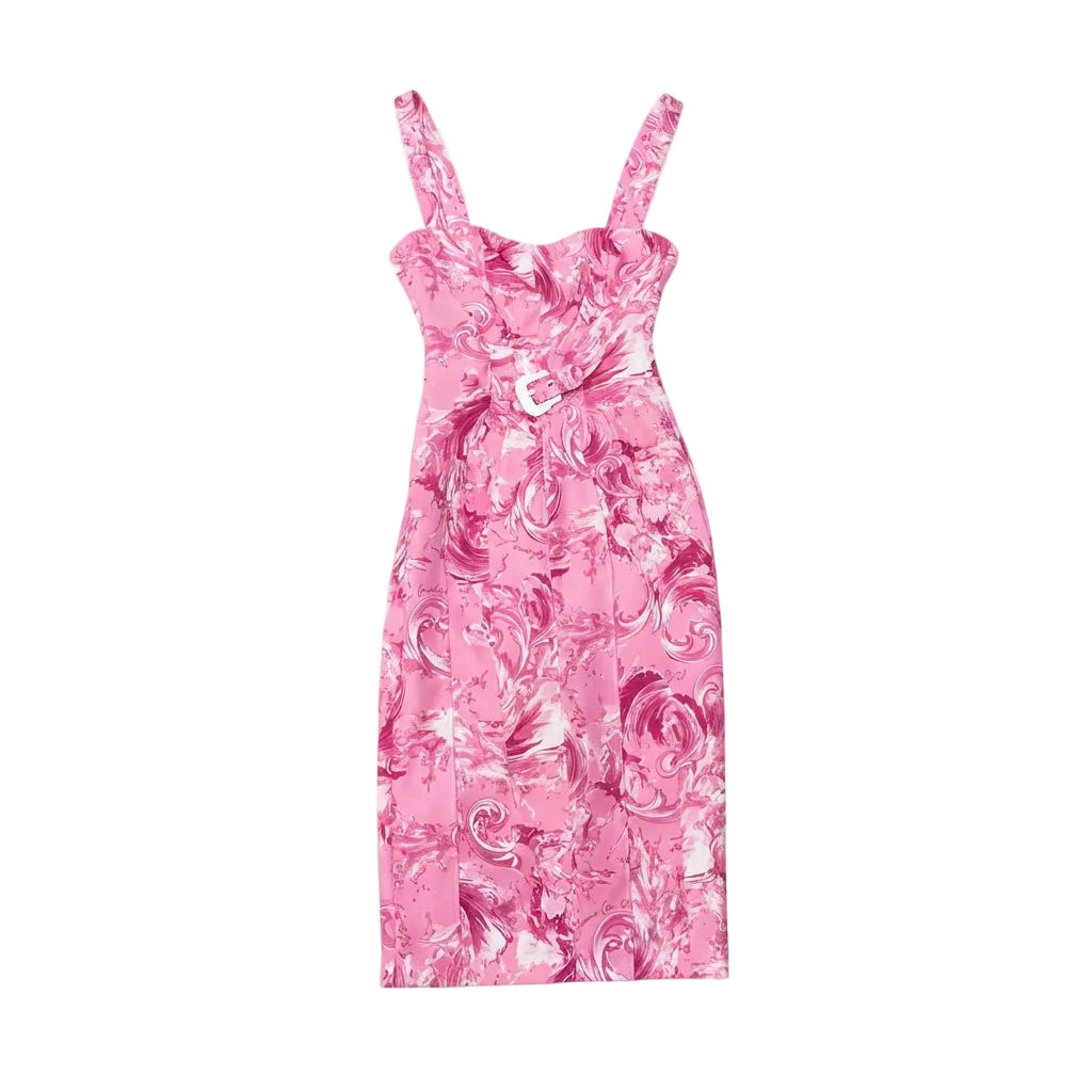 Versace Jeans Couture dress featuring vibrant swirl pattern available at Lestyle Boutique Melbourne