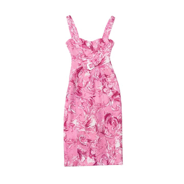 Versace Jeans Couture dress featuring vibrant swirl pattern available at Lestyle Boutique Melbourne