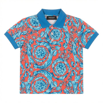 Versace kids polo featuring floral print available at Lestyle Boutique Melbourne