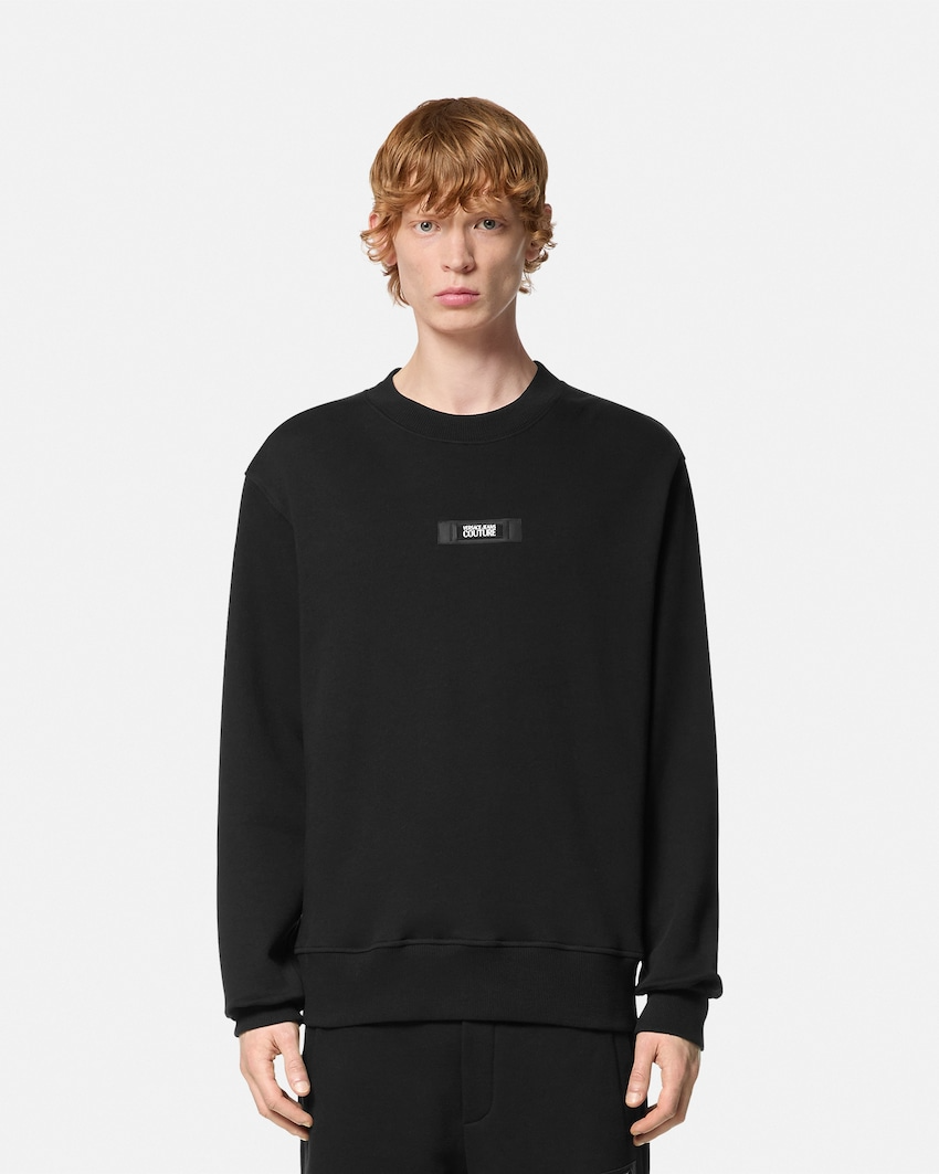 VERSACE JEANS COUTURE sweatshirt featuring black logo available at Lestyle Boutique Melbourne